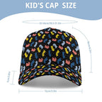 Colourful Chess Kids Baseball Cap Kids Baseball Hat Chess Games Printed Offshore