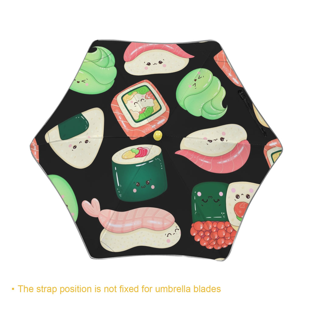 Happy Sushi Kids Safe Round Corner Umbrella Kids Safe Round Corner Umbrella Food Printed Offshore
