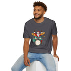 Drummer Santa - Unisex Softstyle T-Shirt