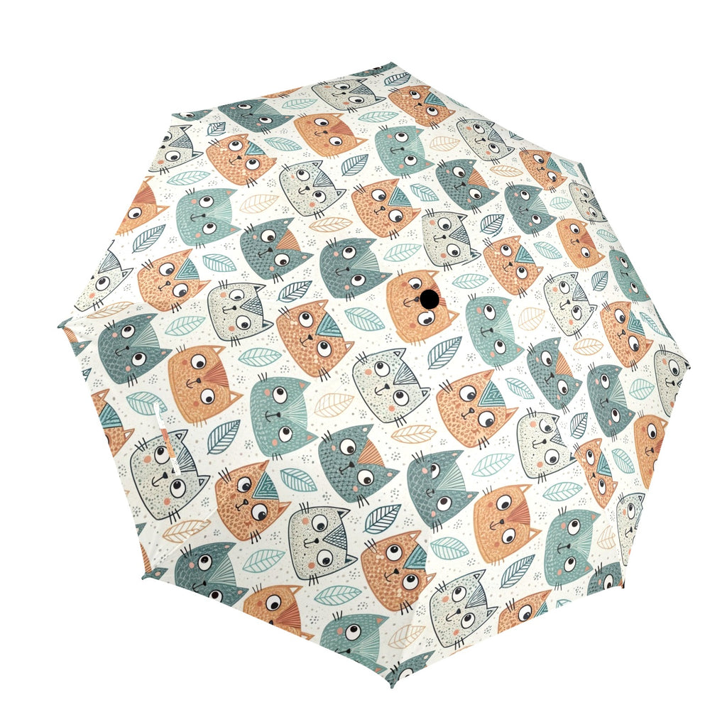 Cute Cat Faces Umbrella One Size Umbrella animal Printed Offshore