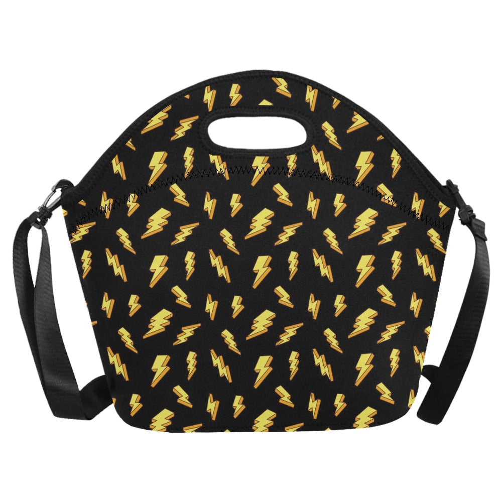 Lightning Bolts - Neoprene Lunch Bag Neoprene Lunch Bag Printed Offshore