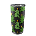 Christmas Trees - 20oz Mobile Tumbler with Lid (Black Lock) One Size 20oz Travel Mug Christmas Printed Offshore