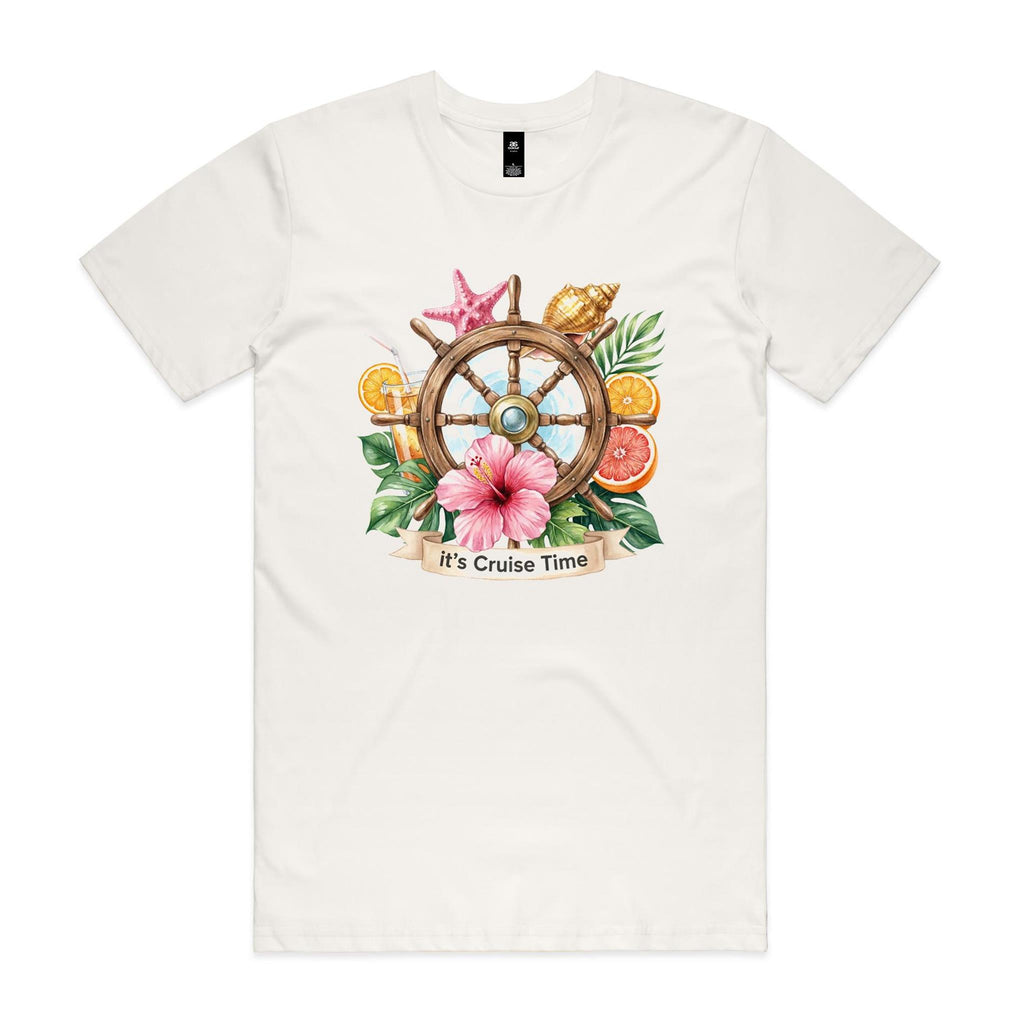 It's Cruise Time Mens Cruise T-shirt Natural Mens Cruise T-shirt Cruise Printed In Australia