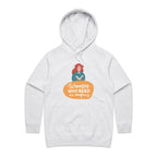 Women Who Read Are Dangerous - Womens Hoodie White Marle Womens Hoodie Printed In Australia Reading