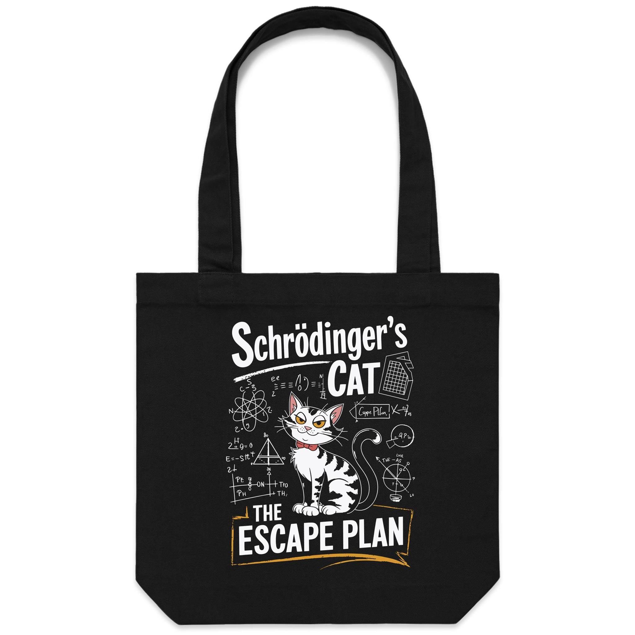 Schrodinger's Cat The Escape Plan Canvas Tote Bag