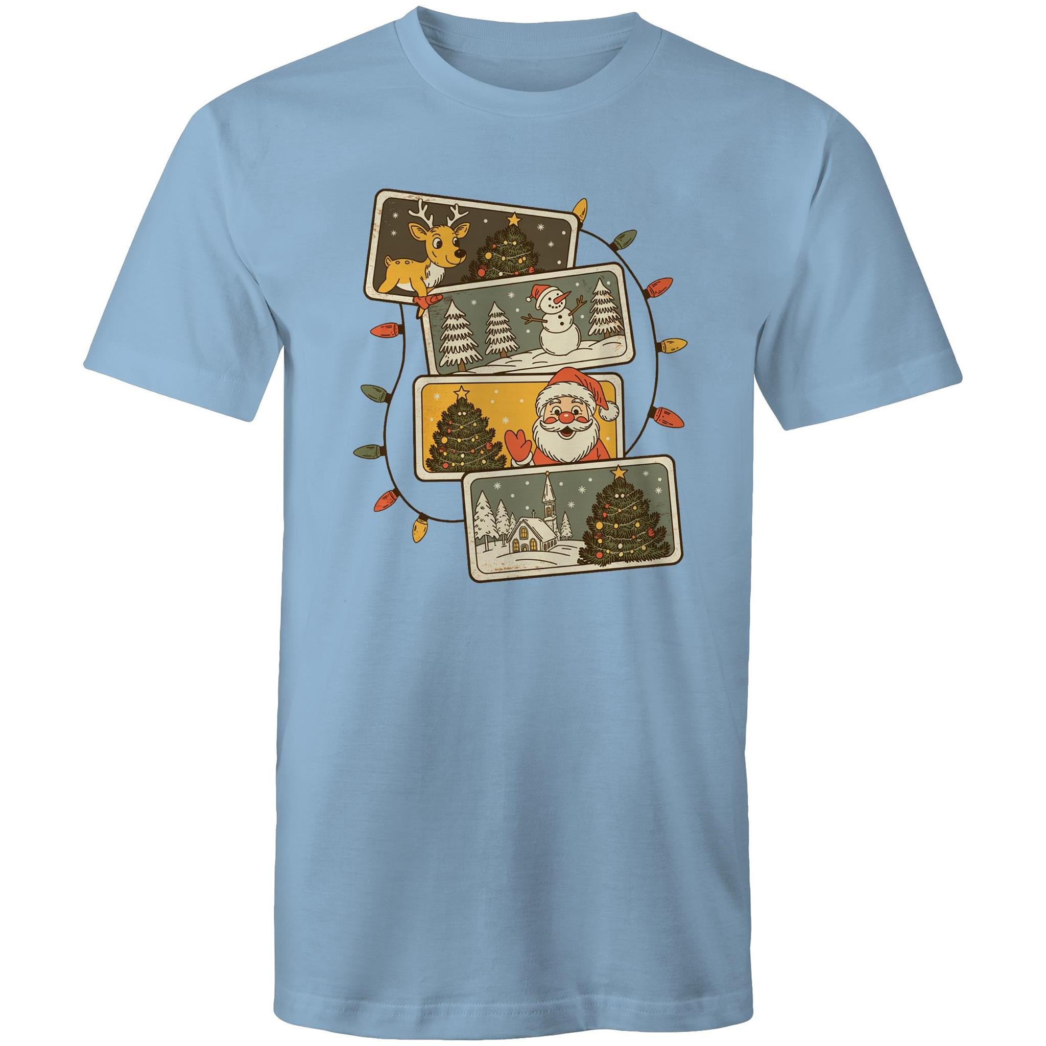 Retro Christmas Cards - Mens T-Shirt