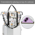 Cat Hello Duffle Bag-Simple (Model 1715) Duffle Bag-Simple (1715)