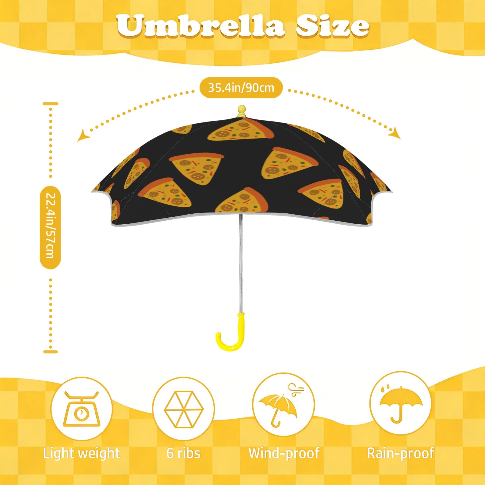 Pizzas Kids Safe Round Corner Umbrella Kids Safe Round Corner Umbrella Food Printed Offshore