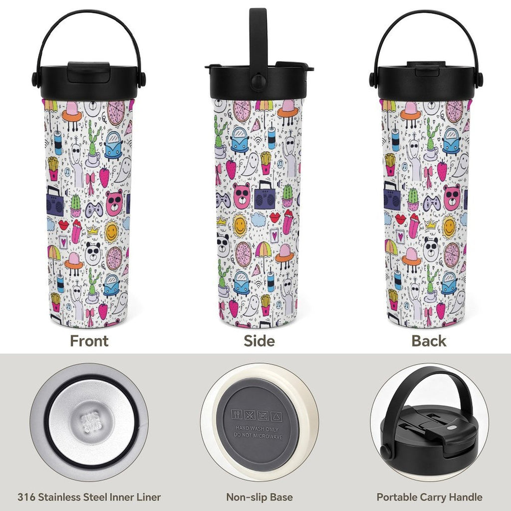 Bright Life 20oz Tea Tumbler with Carry Handle