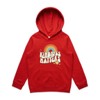 Kindness Matters - Kids Hoodie Red Kids Hoodie Kindness Positivity Printed In Australia Retro