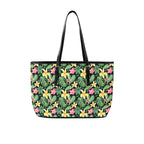 Frangipani - Leather Tote Bag-Large