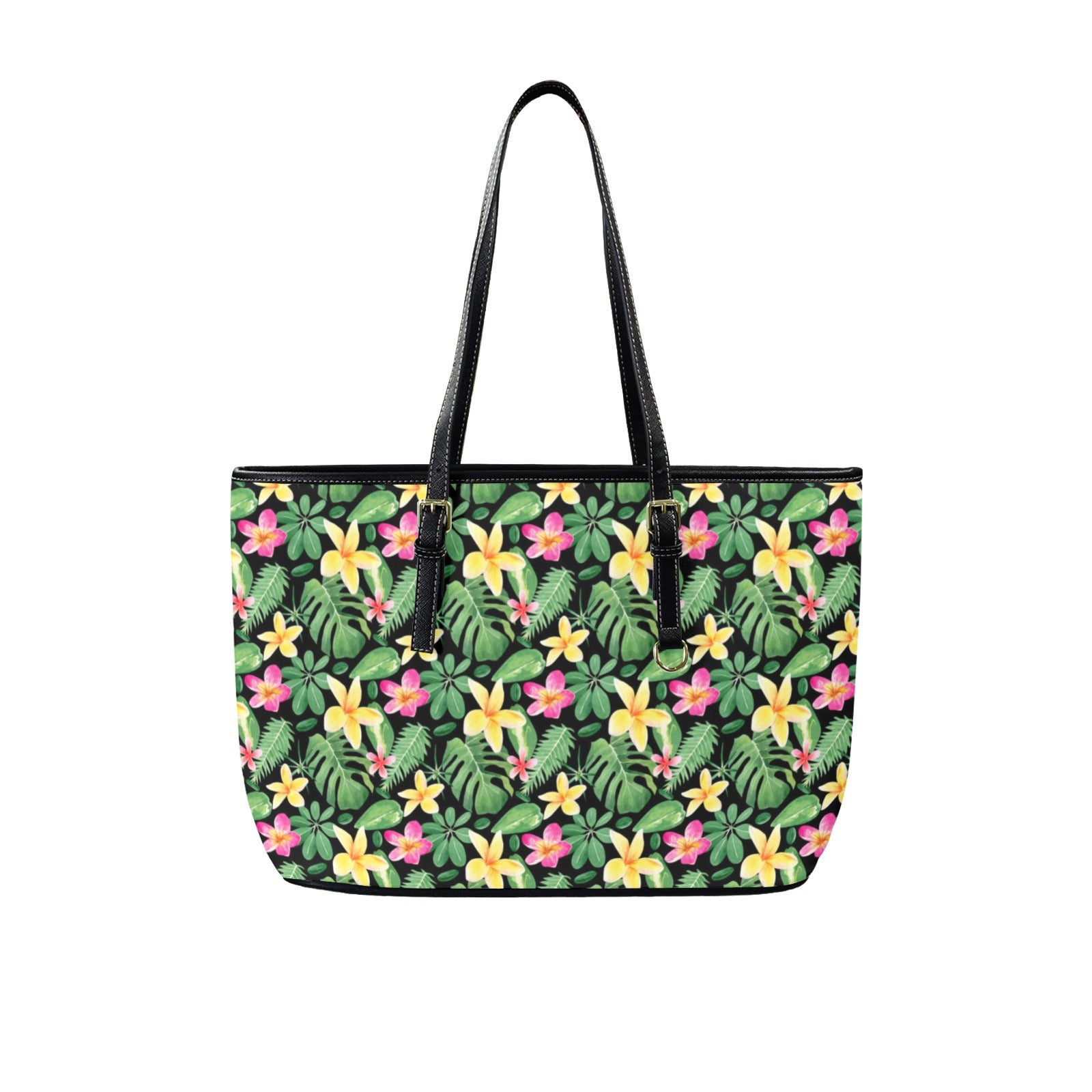 Frangipani - Leather Tote Bag-Large