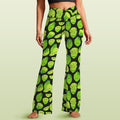 Cute Limes High Waist Crossover Tummy Control Flare Leggings 5XL High Waist Flare Leggings Food Printed Offshore