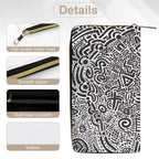 Black And White -  PU Leather Wallet