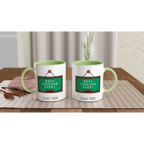 Personalised - Best Teacher Ever, Blackboard - White 11oz Ceramic Mug with Colour Inside Personalised 11oz Mug