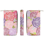 Abstract Roses -  PU Leather Wallet