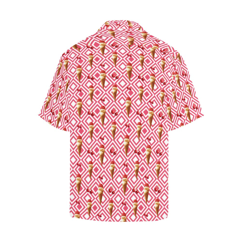 Cherry Ice-cream - Mens Hawaiian Shirt