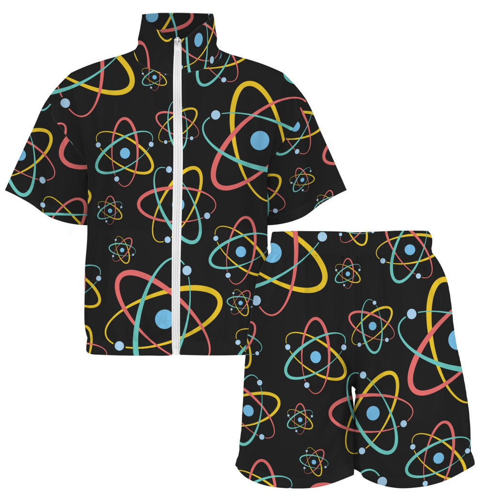 Atoms Women's Windbreaker Short Set Women's Windbreaker Short Set Printed Offshore Science