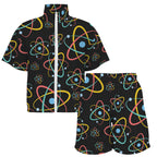 Atoms Women's Windbreaker Short Set Women's Windbreaker Short Set Printed Offshore Science