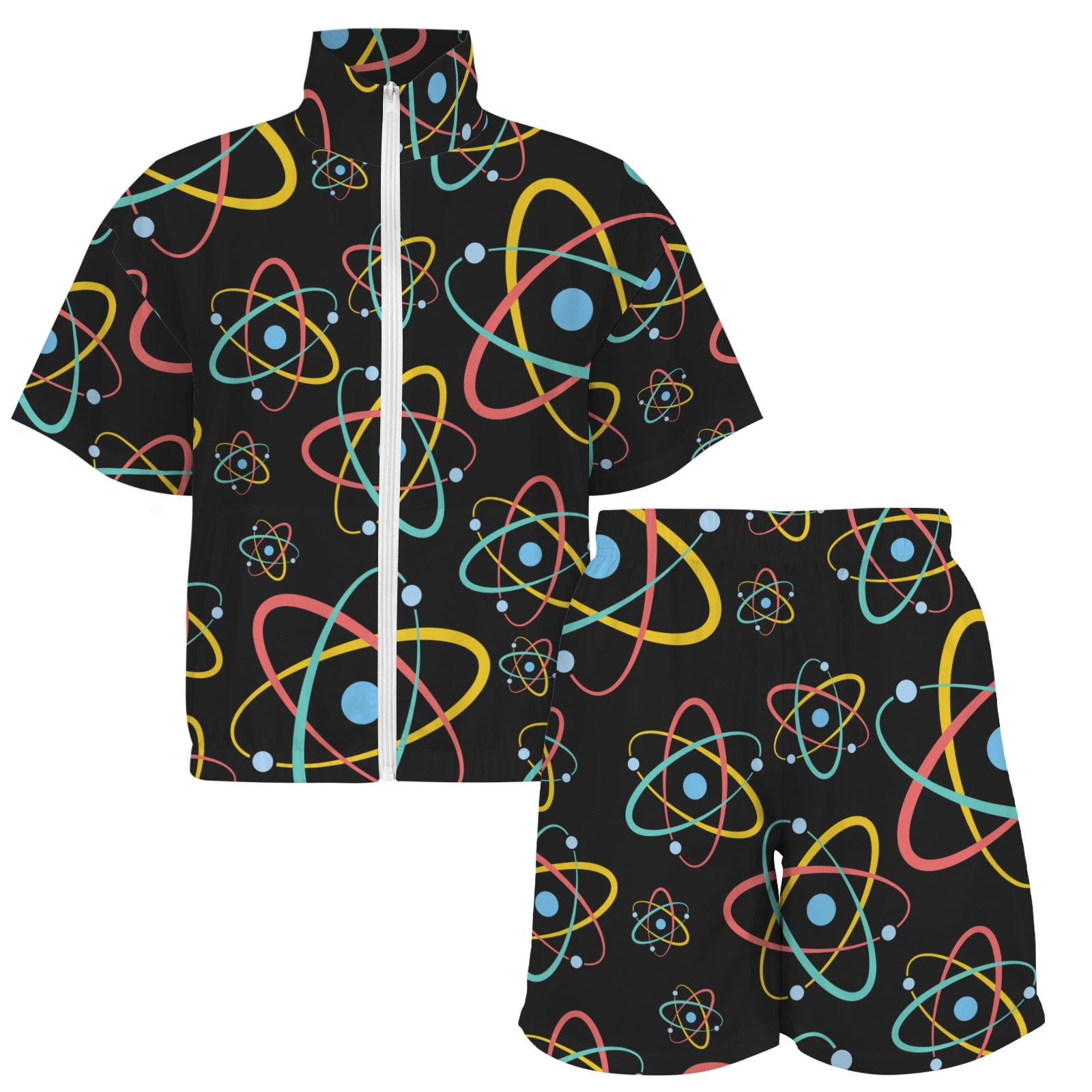 Atoms Women's Windbreaker Short Set Women's Windbreaker Short Set Printed Offshore Science