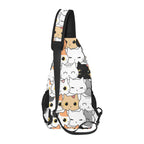 Cute Cartoon Cats - Chest Bag