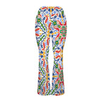 Bright Burst High Waist Crossover Tummy Control Flare Leggings High Waist Flare Leggings Printed Offshore