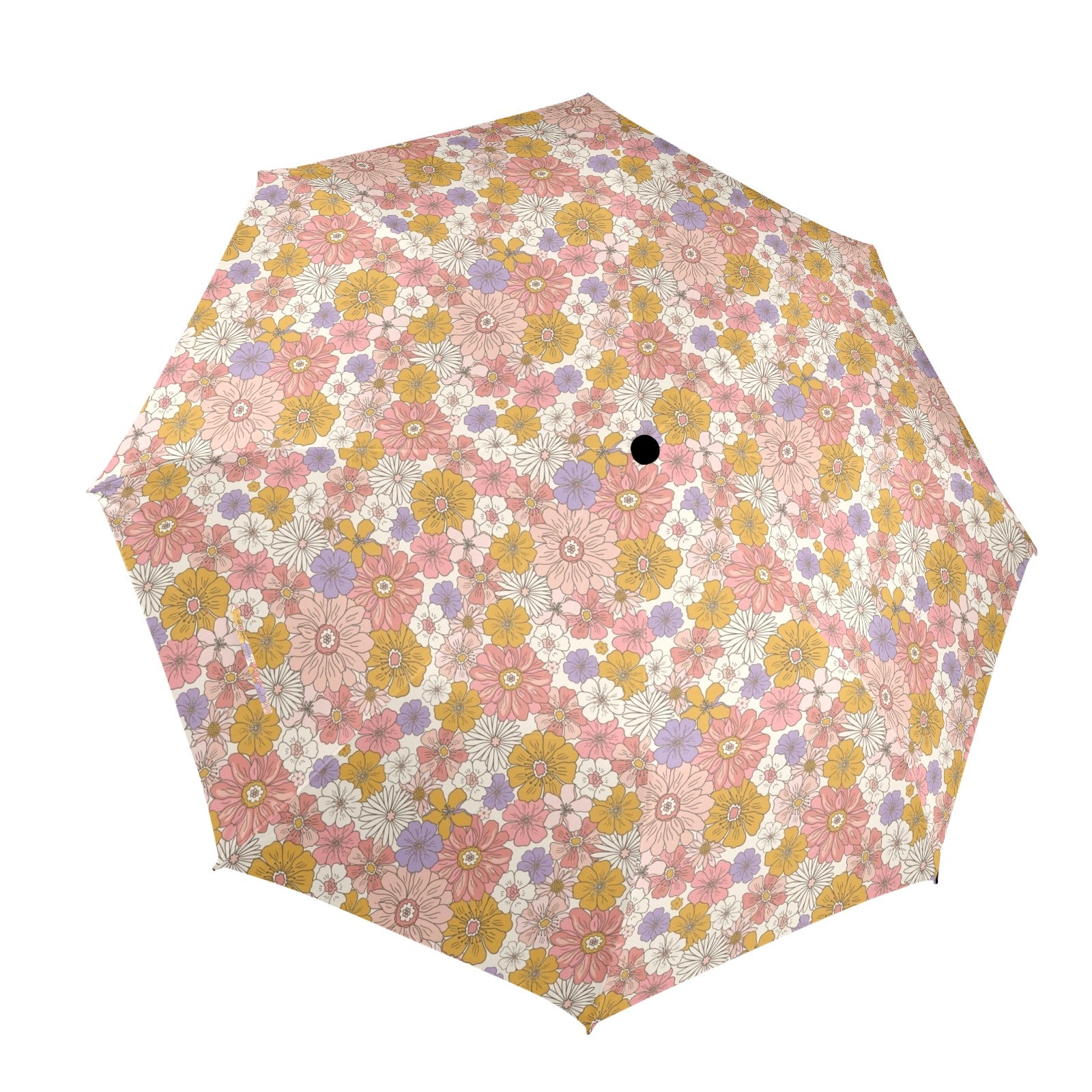 Faded Floral Umbrella One Size Umbrella Plants Printed Offshore