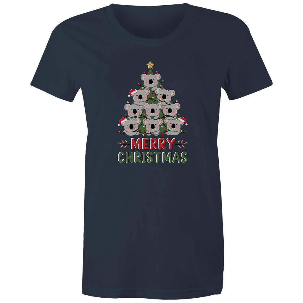 Koala Christmas Tree - Womens T-shirt