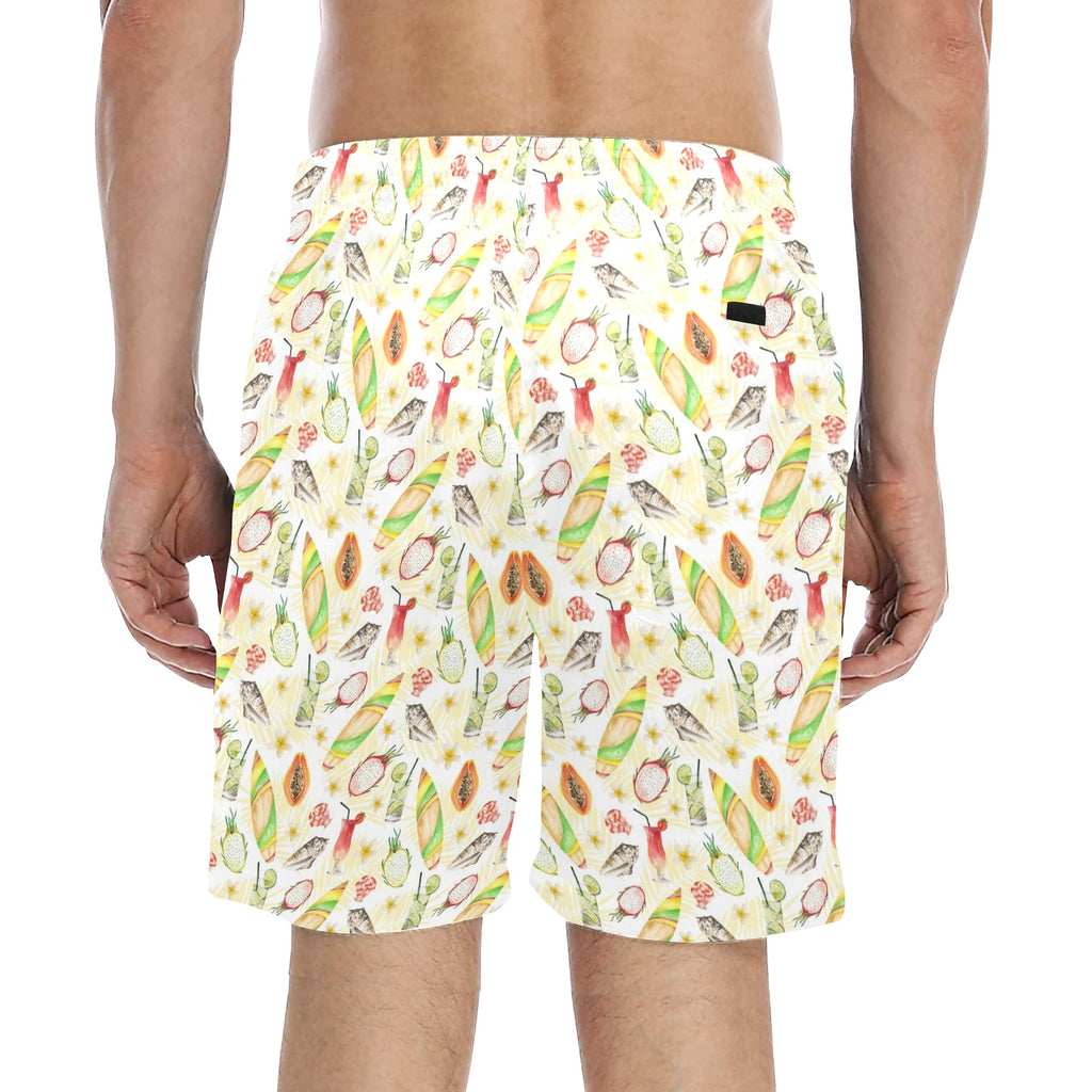 Tropical Surf Men's Mid-Length Beach Shorts Men's Mid-Length Beach Shorts Printed Offshore Surf