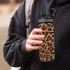 Leopard Print Insulated Water Bottle with Dual-Use Lid (18oz) Insulated Water Bottle with Dual-Use Lid (18oz) animal Printed Offshore