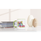 Personalised - For Life's Big Decisions - White 11oz Ceramic Mug with Colour Inside Personalised 11oz Mug customise Games Globally Fulfilled personalise
