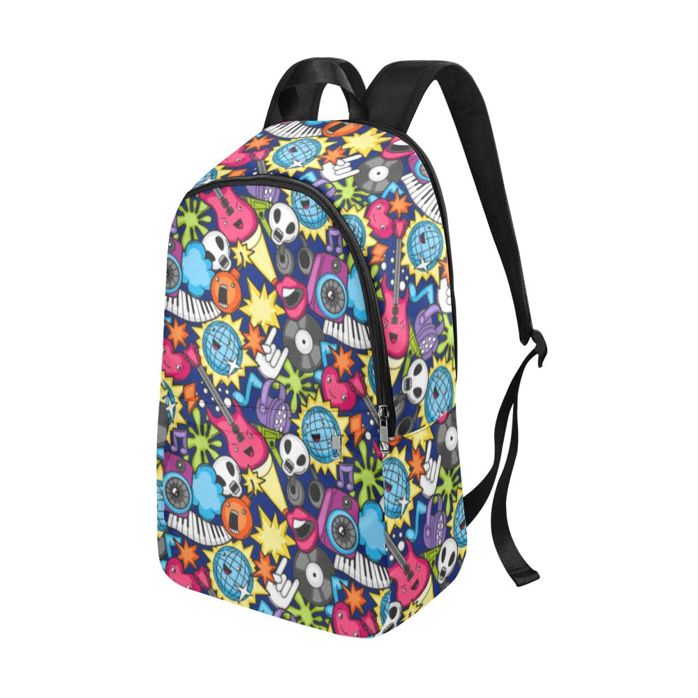 Sticker Music 2 - Fabric Backpack