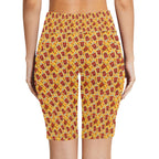 Cola Women's Bike Shorts With Side Pockets Women's Bike Shorts Food Printed Offshore