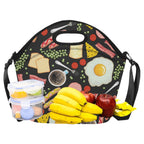Breakfast Food - Neoprene Lunch Bag Neoprene Lunch Bag Printed Offshore