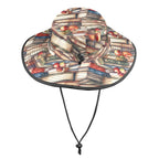 Watercolour Books Wide Brim Bucket Hat Wide Brim Bucket Hat Printed Offshore Reading