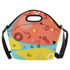 80's Abstract - Neoprene Lunch Bag/Large (Model 1669)