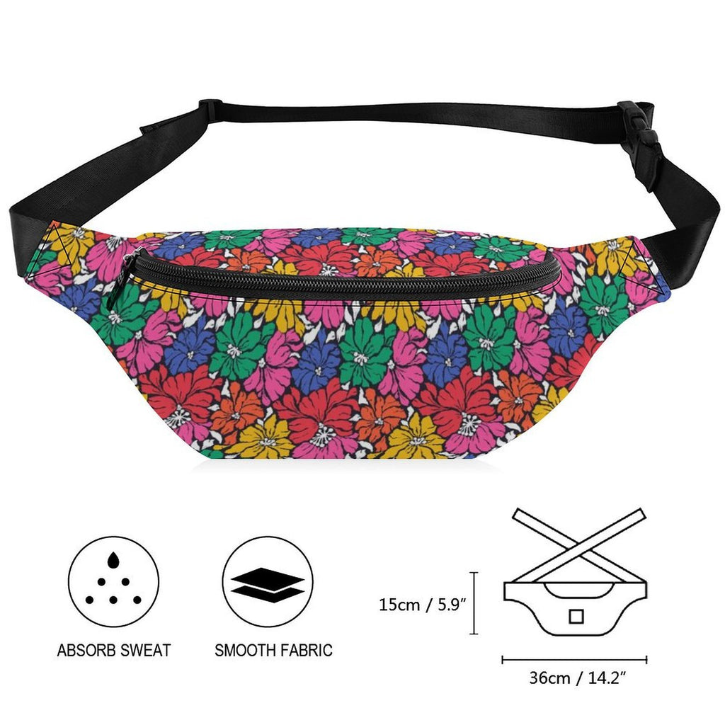 Bright And Bold Flowers - Bum Bag / Fanny Pack
