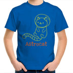 Astrocat, Cat Astronaut - Kids Youth T-Shirt Bright Royal Kids Youth T-shirt animal Printed In Australia Space