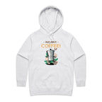 But First Coffee - Womens Hoodie White Marle Womens Hoodie Coffee Printed In Australia