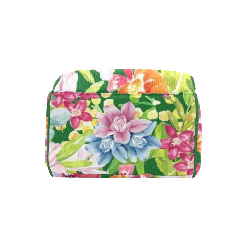 Bright Floral - Multi-Function Backpack, Nappy / Diaper Bag