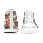 Watercolour Books - Kids High Top Canvas Shoes
