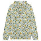 Delicate Frangipani Women's Full-Zip Hoodie