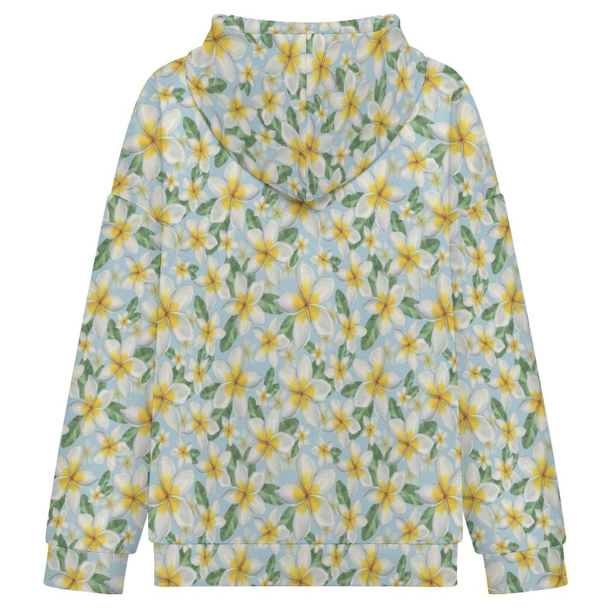 Delicate Frangipani Women's Full-Zip Hoodie