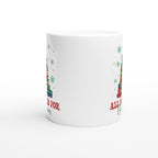All Booked For Christmas - White 11oz Ceramic Mug Christmas Mug Christmas Globally Fulfilled