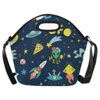 Hello Alien - Neoprene Lunch Bag One Size Neoprene Lunch Bag Printed Offshore