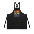 It's Weird Being The Same Age As Old People AS Colour Carrie Apron Black One Size Apron Printed In Australia