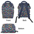 Space Arcade Multi-Function Backpack, Nappy / Diaper Bag Multi-function Backpack, Nappy / Diaper Bag Games Printed Offshore Retro Space