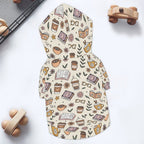 Books And Coffee Pet Hoodie (Large Size)