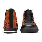 Halloween Black Cats Men's High Top Canvas Shoes Men's Classic High Top Canvas Shoes animal Halloween Printed Offshore