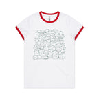 Lots And Lots Of Cats AS Colour Women's Ringer Tee